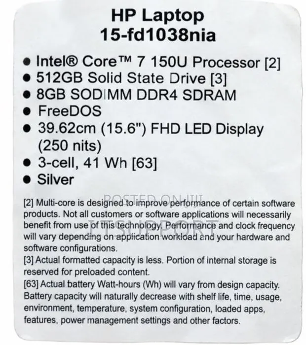 New Laptop HP 8GB Intel Core 7 SSD 512GB · Photo 1