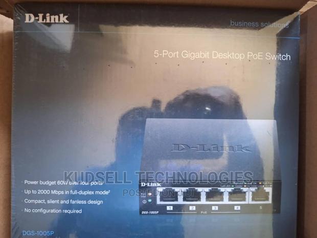 D-Link DGS-1005P
5- Port Gigabit Ethernet Poe Switch · Photo 1