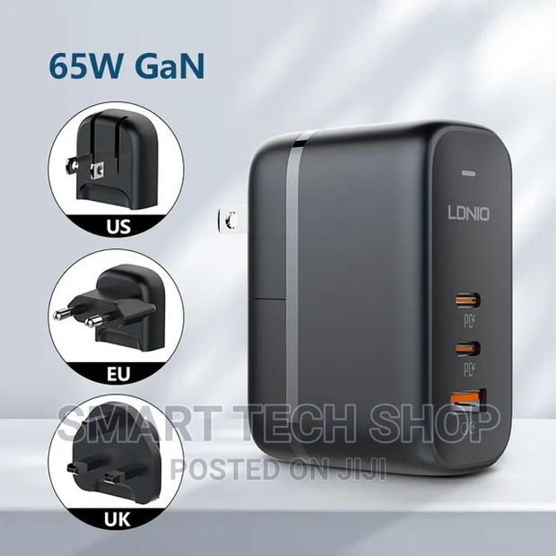 65 Watts LDNIO Heavy Duty Power Adapter Laptops, Phones, Tab · Photo 3