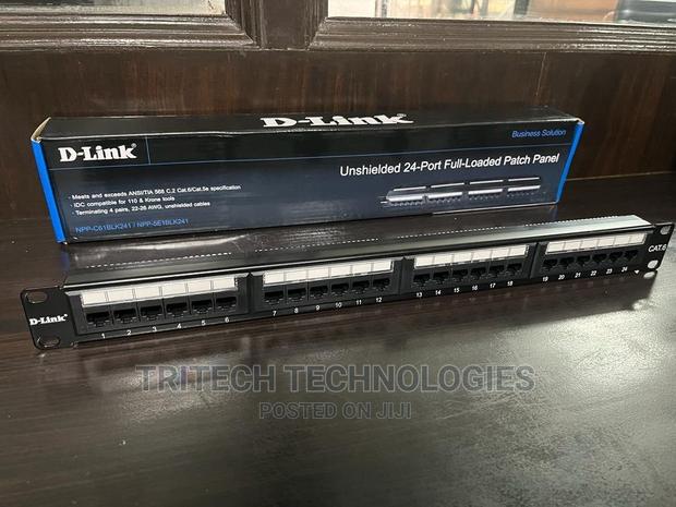 D-Link NPP-C61BLK241 Cat6 Patch Panel 24 Port Loaded · Photo 2