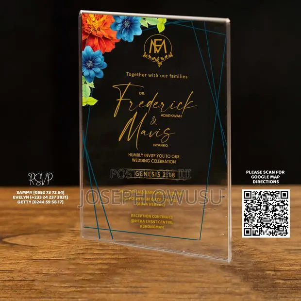 Acrylic Wedding Invitation Cards · Photo 1