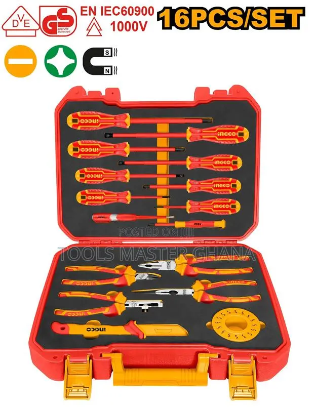 16 Pcs Insulated Hand Tools Set - Hkith1601 · Photo 1