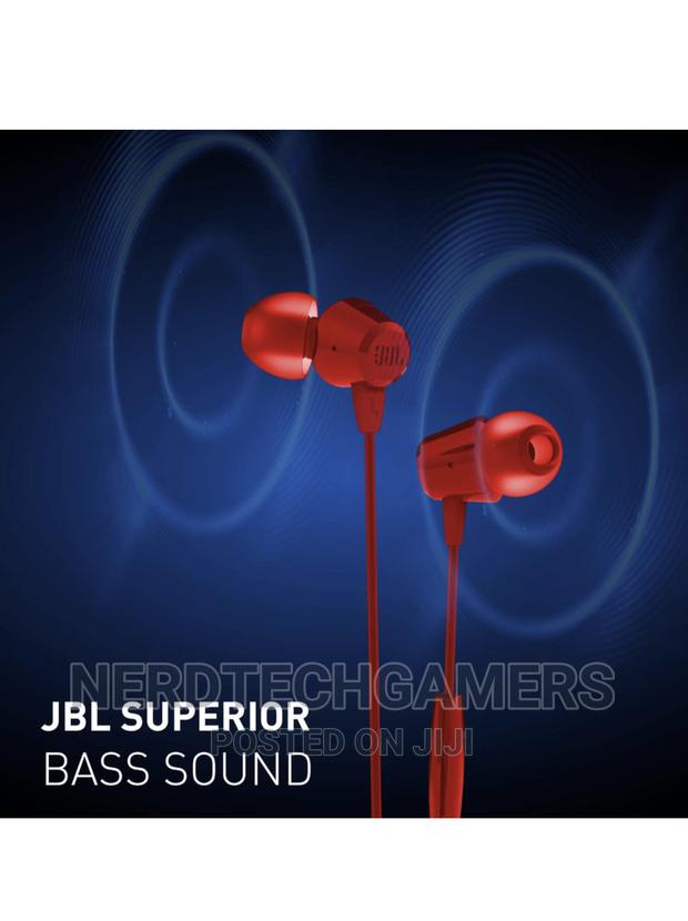 JBL T50HI in-Ear Wired Headphone With Noise Mic (Red) · Photo 4