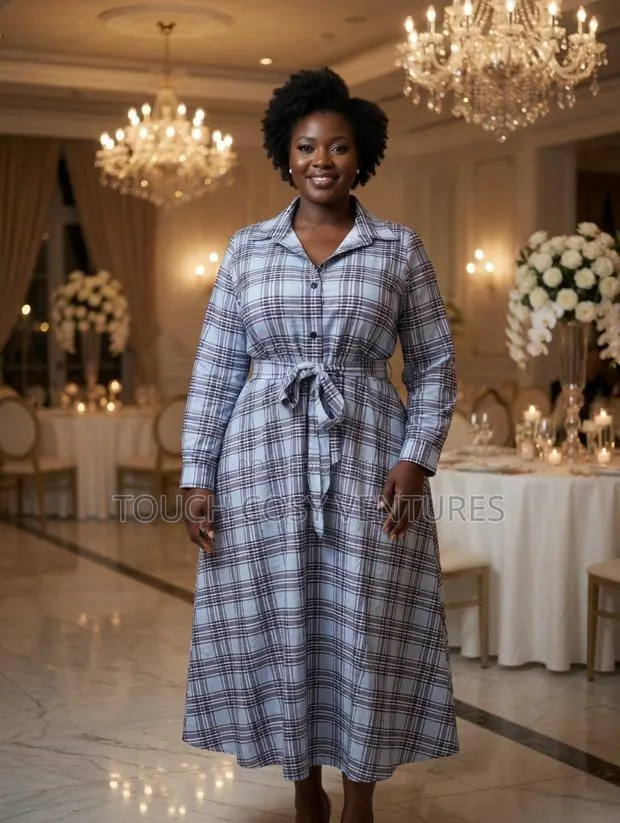 Sophia Plaid Shirt Dress · Photo 1