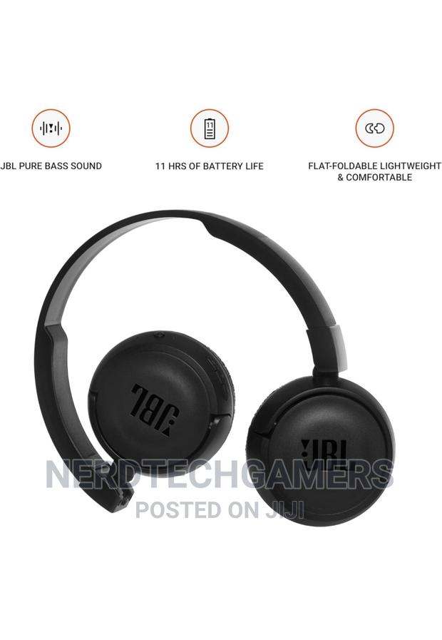 JBL T460BT Extra Bass Wireless on-Ear Mic - Black · Photo 3