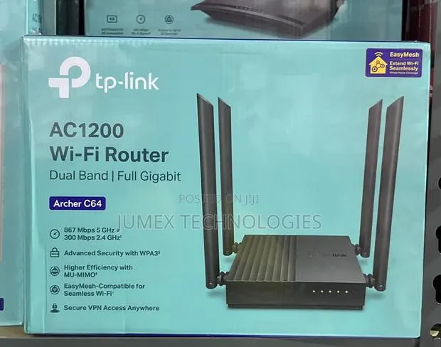 TP-Link ARCHER C64 AC1200 Wi-Fi Router Dual Band | Full Gigabit · Photo 1