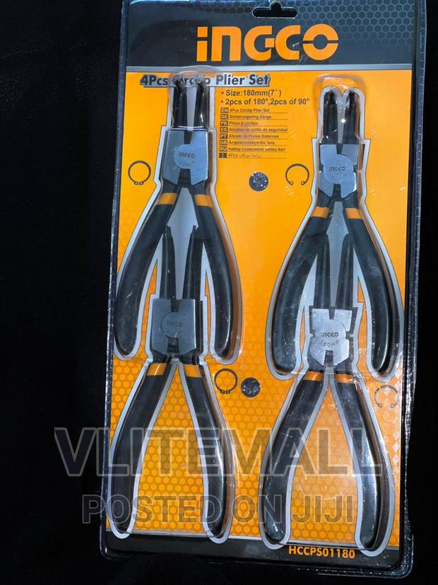 Ingco Ring Pliers Set 7" 4pcs - Hccpso1180 · Photo 1