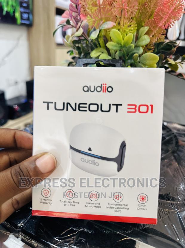 Best Buy for Less Audiio Tuneout 301 White · Photo 1