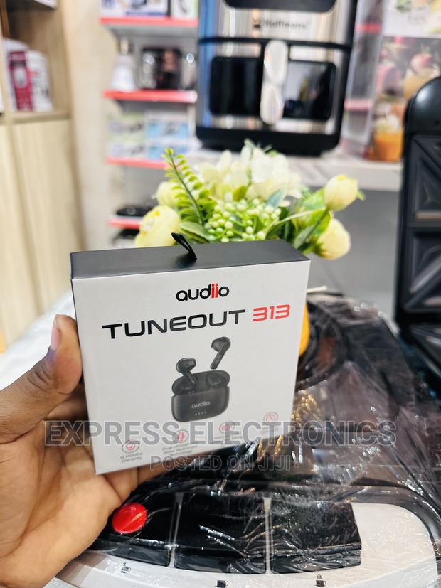 Authentic Sleek Black Audiio Tuneout 313— · Photo 1