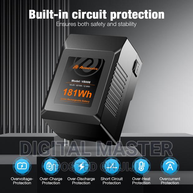 Powerextra VB006 14.4V 181wh 12.6ah v-Mount Battery · Photo 4