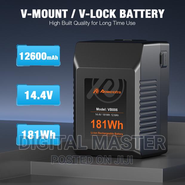 Powerextra VB006 14.4V 181wh 12.6ah v-Mount Battery · Photo 6