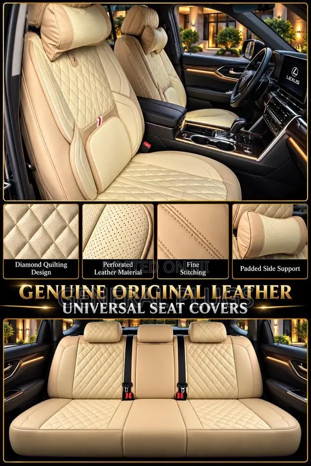 Experience Unmatched Sophistication: 5 Seater Leather Car Seat Covers · Photo 1