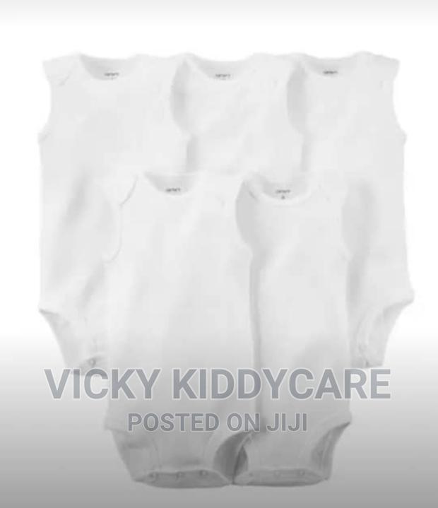 Plain White Armless Body Suit · Photo 1