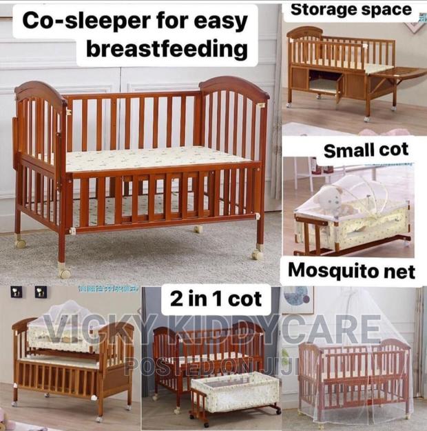 2 in 1 Baby Wooden Cot · Photo 1