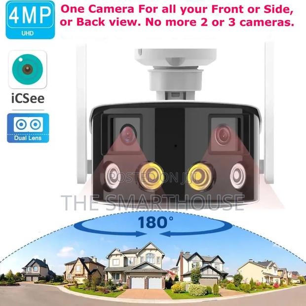 Smart Dual 180° Rotating CCTV Camera (Wireless and Wired) · Photo 1