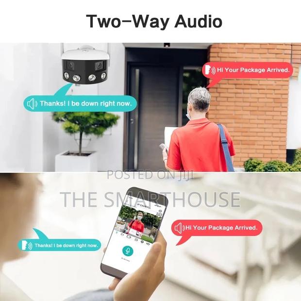 Smart Dual 180° Rotating CCTV Camera (Wireless and Wired) · Photo 3