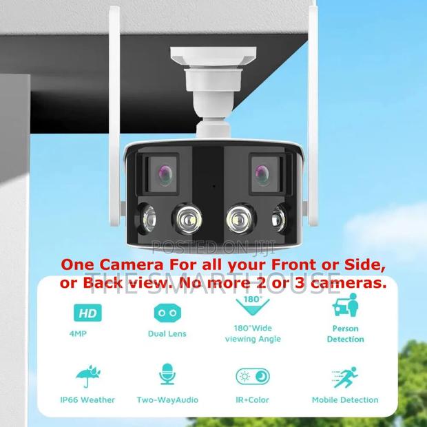 Smart Dual 180° Rotating CCTV Camera (Wireless and Wired) · Photo 7