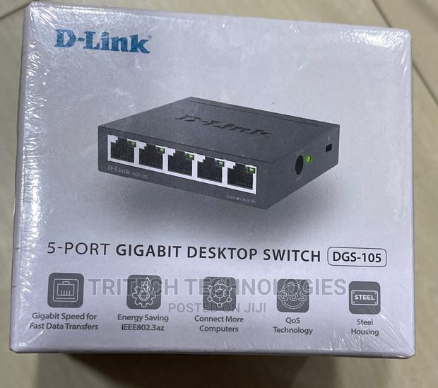D-Link 5-Port Gigabit Desktop Switch DGS-105 · Photo 1