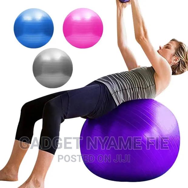 Anti Burst Balance Exercise Ball-Blue-65cm · Photo 3