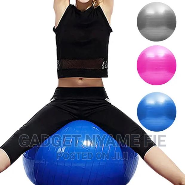 Anti Burst Balance Exercise Ball-Blue-65cm · Photo 4