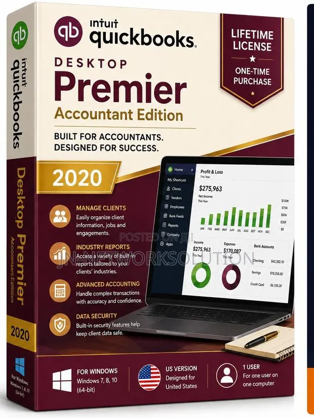 Intuit QuickBooks Desktop Premier Accountant Edition 2020 Lifetime · Photo 1