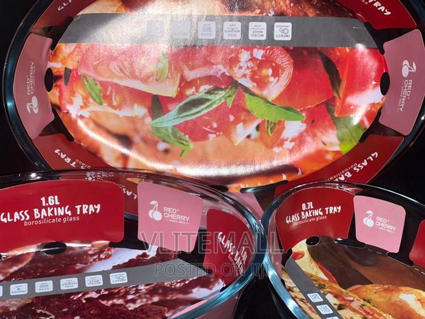 Borosilicate Baking Tray Bowl Set of 3 (Transparent) · Photo 3