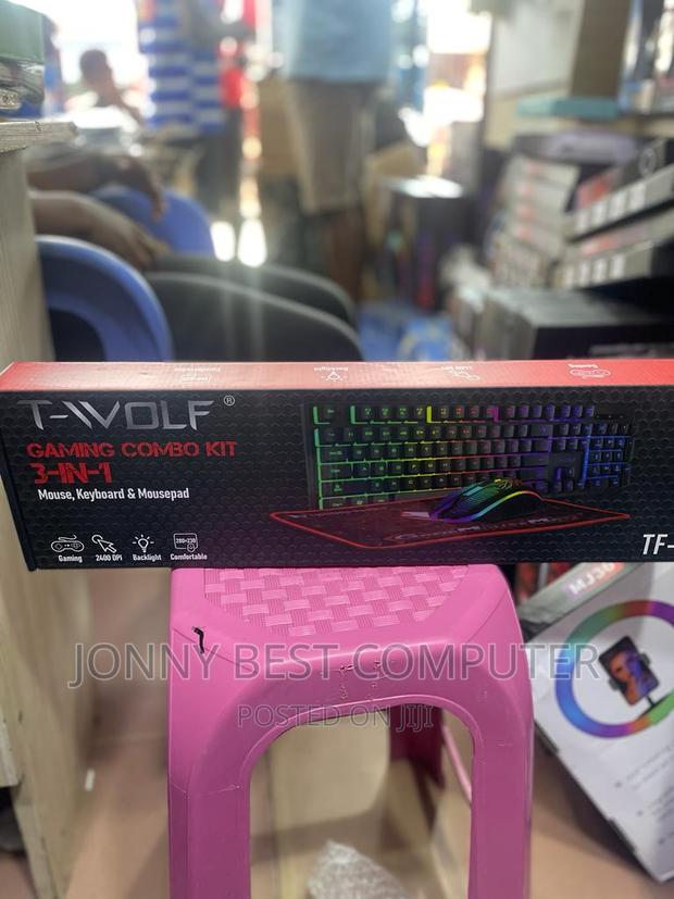 Gaming Keyboard and Mouse With Mouse Pad · Photo 1