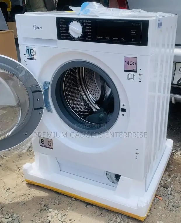 Midea 1400rpm Built-in 8kg/6kg Washer and Dry Combo Mfa06d80b/W · Photo 1