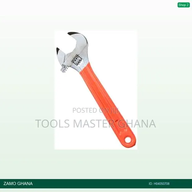 Adjustable Wrench 8 Inch W/T Grip Open 25mm Shifting Spann - H · Photo 1