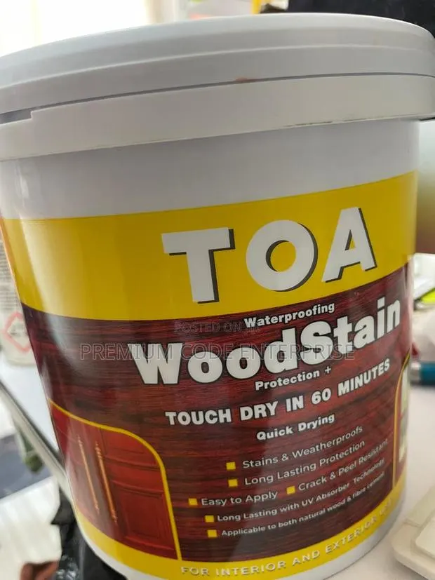 Toa Water-Based Woodstain –2.5l Wood Protector for Furniture · Photo 1