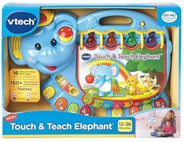 Children Kids Vtech Touch and Teach Elephant Book · Photo 1