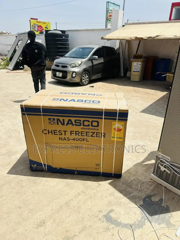 High Quality Chest Freezer Single Food Grey Nasco Nas-Fl400-1dr · Photo 1