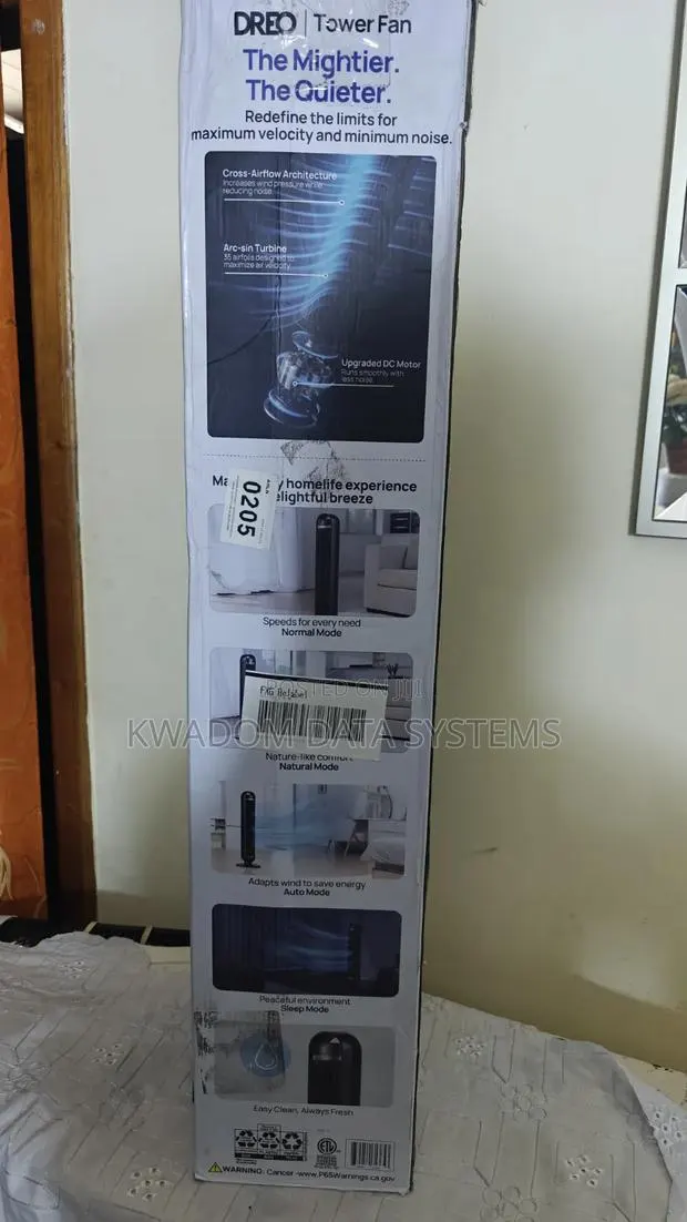 Dreo Tower Fan Quiet Floor Fan 90 Oscillating With Remote · Photo 1