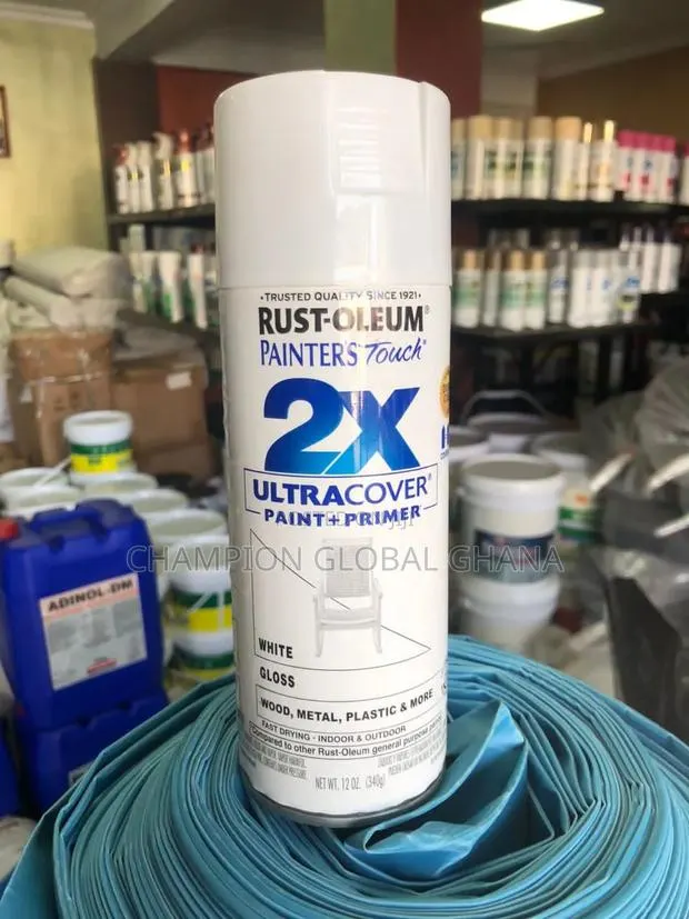 Rust-Oleum 2x Spray Paint and Primer White Gloss · Photo 1