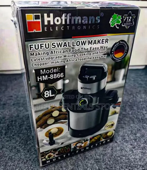 8L High Quality Swallow Maker Fufu Banku Chopper Mixer Grinder