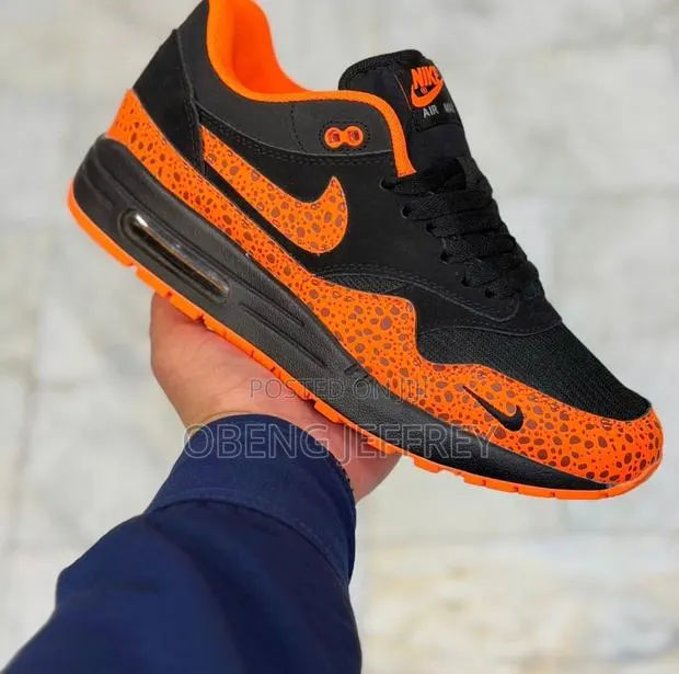 Original Nike Airmax 1 Orange Safari/ Black · Photo 1