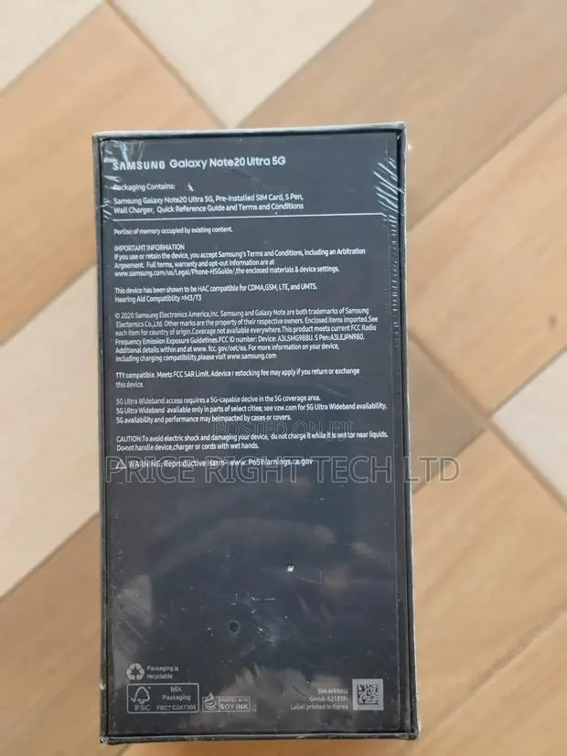 New Samsung Galaxy Note 20 Ultra 5G 256 GB Black · Photo 1