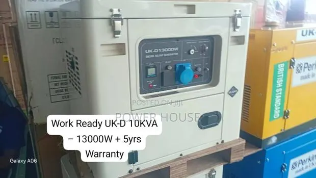 Uk-D 10kva Diesel Generator – 13000w 10kva Performance, 5yrs · Photo 1