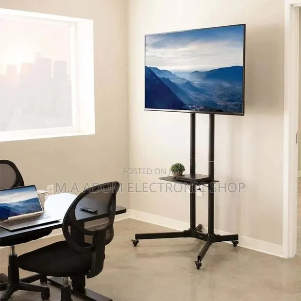 All Purpose Tv Stand With Wheels Projector Mount 32”-70” · Photo 1
