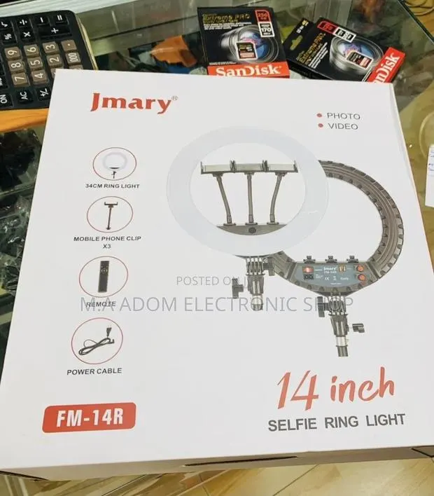 Sealed in Box Jmary 14 Inch Photo and Video Selfie Ringlight · Photo 1