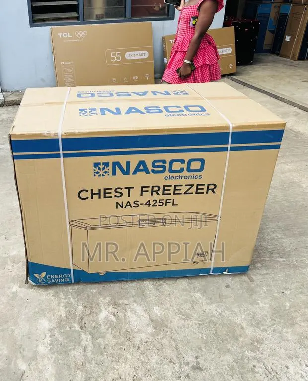 Super Adorable Nasco Nas475fl 400L Freezer(Black) · Photo 1
