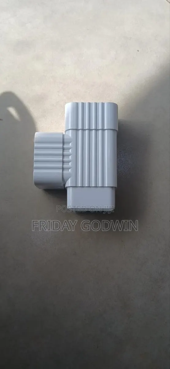 White PVC Rain Gutter · Photo 1
