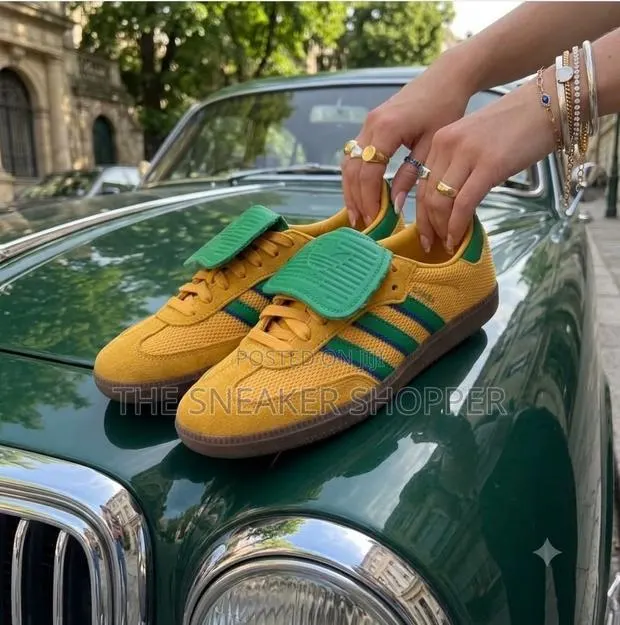 Adidas Samba LT "Preloved Yellow / Green" · Photo 1