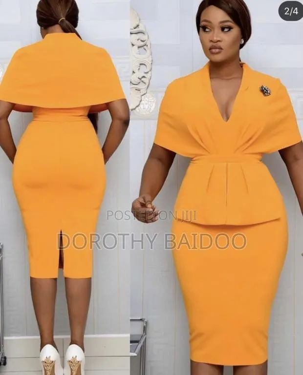 Yellow Fitting Dress Medium Size to 2xl · Photo 1