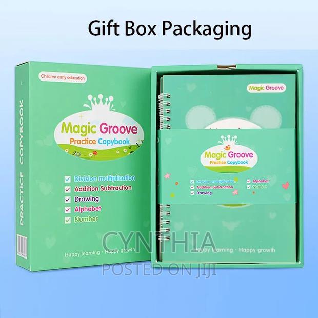 Magic Groove Copy Book (Free Magic Writing Tablet as Gift)