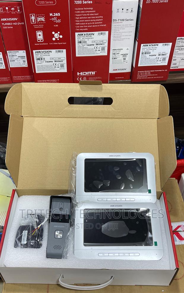 Hikvision Video Door Phone 7inch (Analog) With 2 Screen · Photo 1