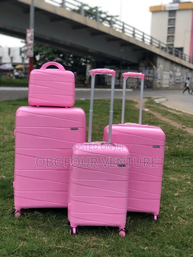 4piece Sets Luggage Expandable Suitcase Luggage Set Tsa Lock (Pink) · Photo 1