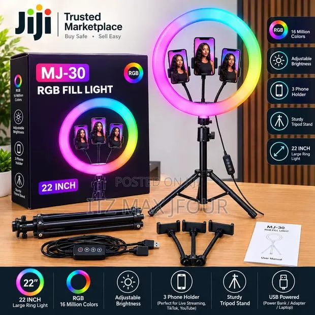 MJ30 RGB Ringlight 22inch · Photo 1