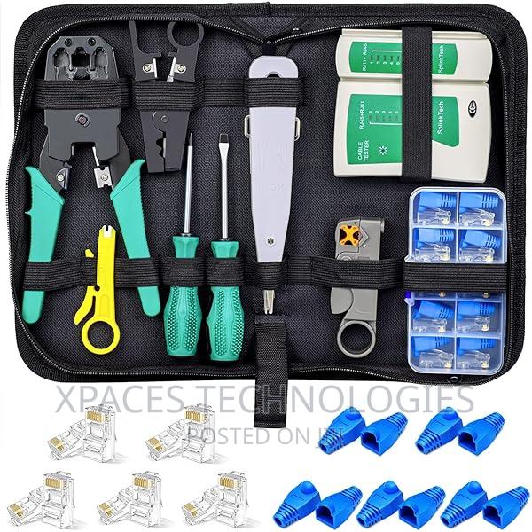 9in 1 Ethernet Lan Rj11, Rj45 Cat6 Networking Tool Kit · Photo 2
