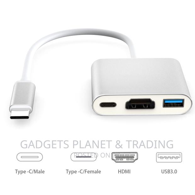 Type C to HDMI + USB-C (PD) + USB 3.0 Adapter · Photo 1
